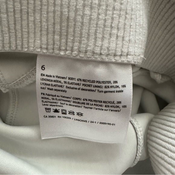 Lululemon Ribbed Softstreme Zip-Leg High-Rise Cropped Pants 25" - Size 6 - Picture 14 of 14